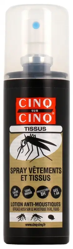 Anti-Moustiques Spray Vêtements et Tissus - 100ml