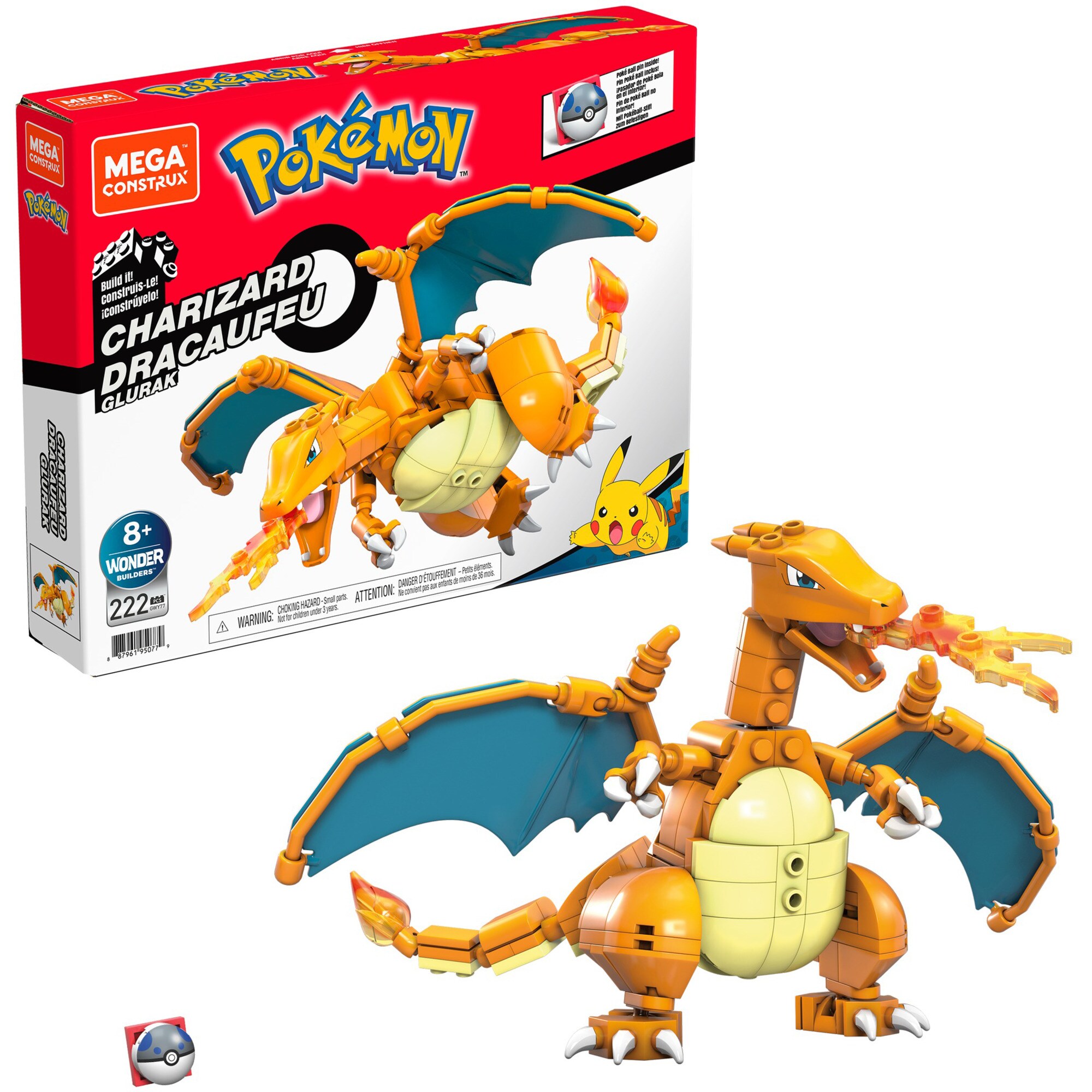 Mattel Konstruktionsspielzeug Pokémon Glurak