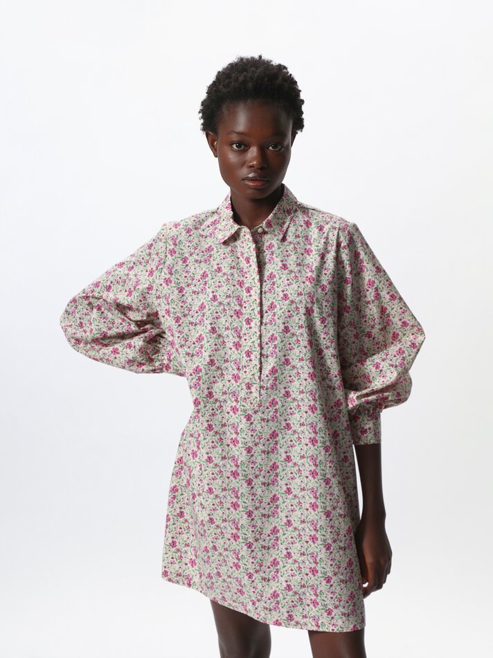 Vestido camisa - Rosa