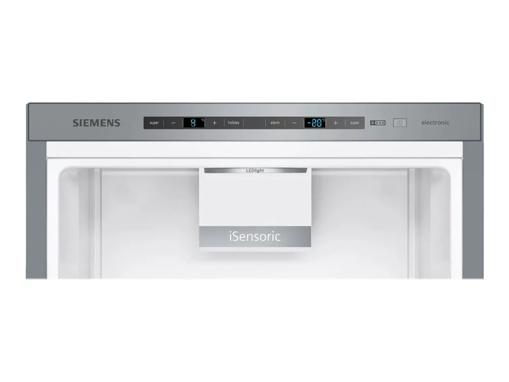Siemens iQ500 KG39E8XBA - Køleskab/fryser - bund-fryser - bredde: 60 cm - dybde: 65 cm - højde: 201 cm - 343 liter - Klasse B - BlackSteel
