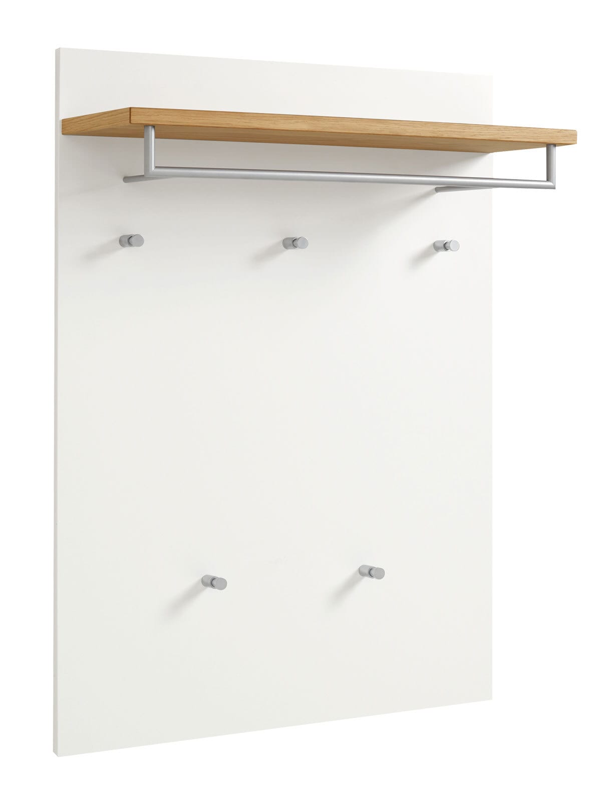 VOSS Garderobenpaneel SALEA Lack 80 x 109 cm weiß/Eiche furniert