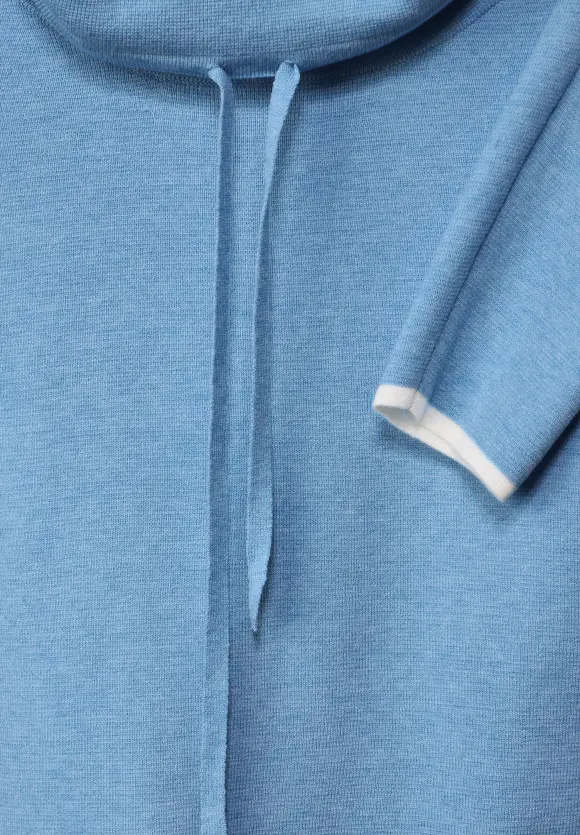 Pullover mit Tunnelzugband - gentle blue melange