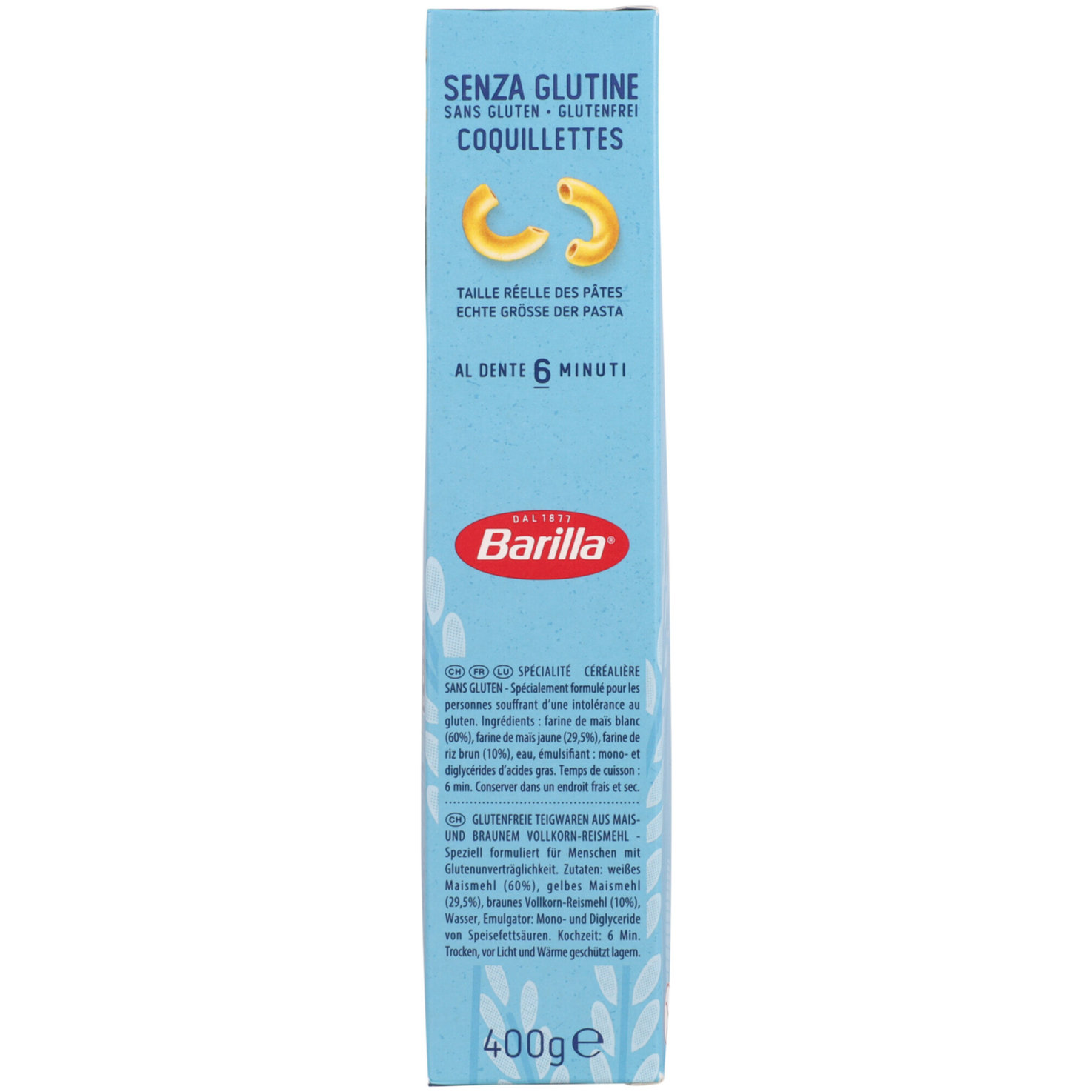 Barilla Hörnli Coquillettes glutenfrei