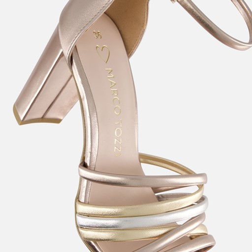 Marco Tozzi Sandalen roze metallic Synthetisch