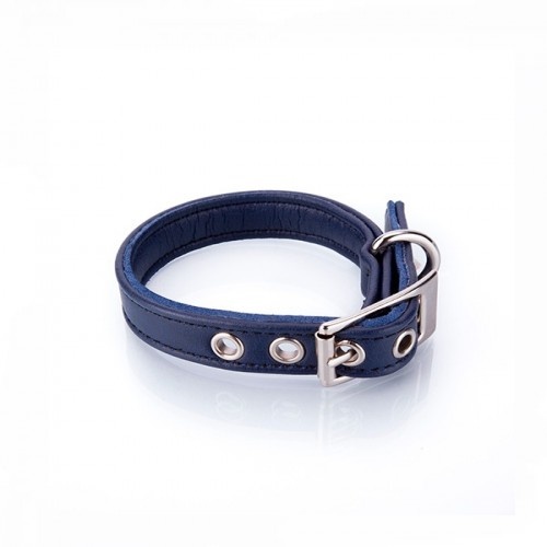 Coleira de couro vegano Pampy Special Toy, azul