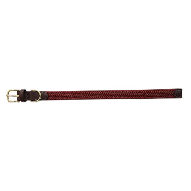 Halsband Kentucky Gevlochten Nylon Hond Donkerrood