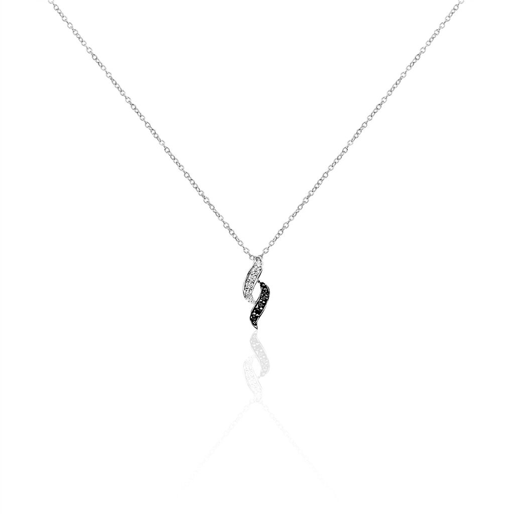 Collier Sylvie Argent Blanc Oxyde De Zirconium