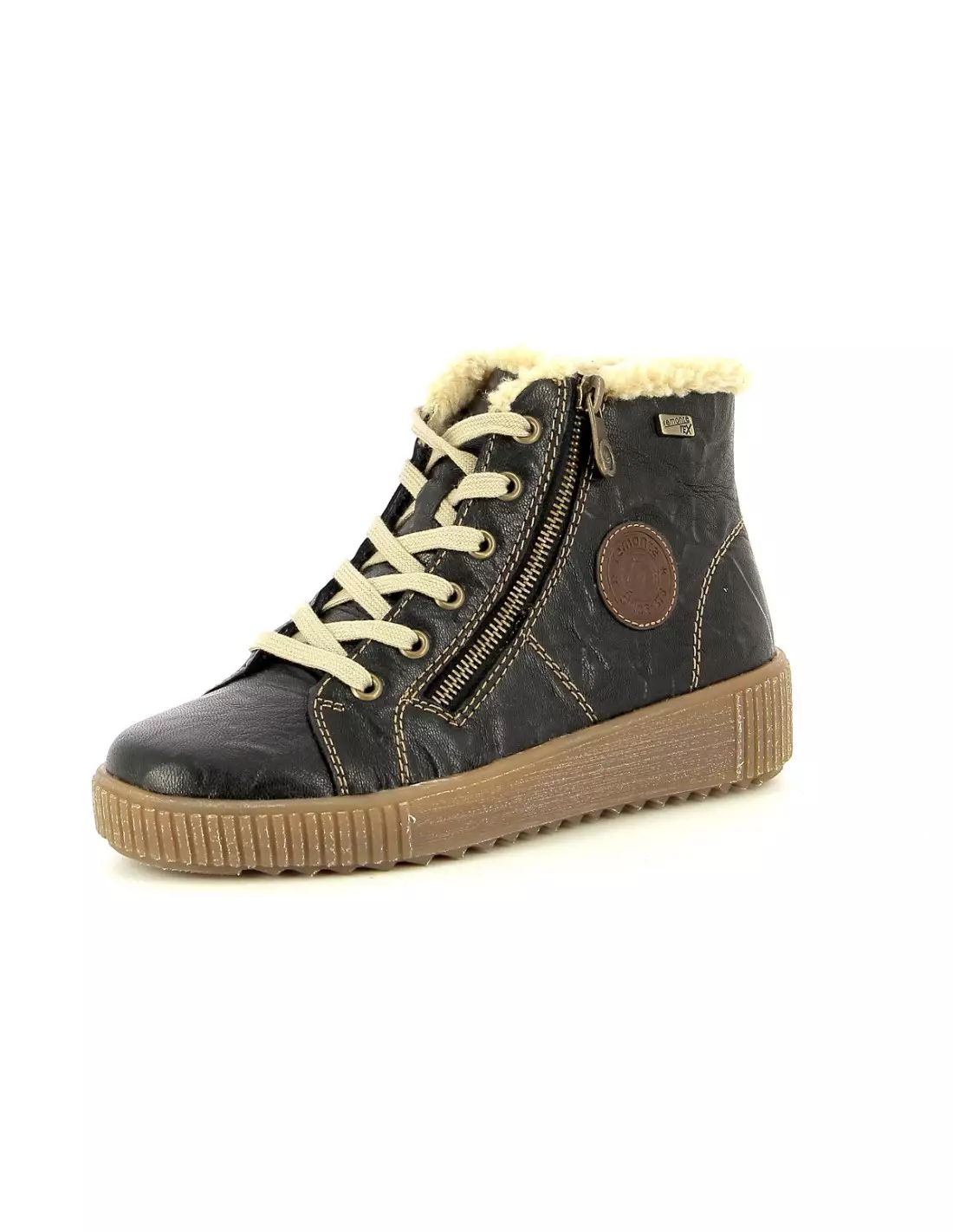 REMONTE R7980 01 - Boots & bottines schwarzbrownbeige