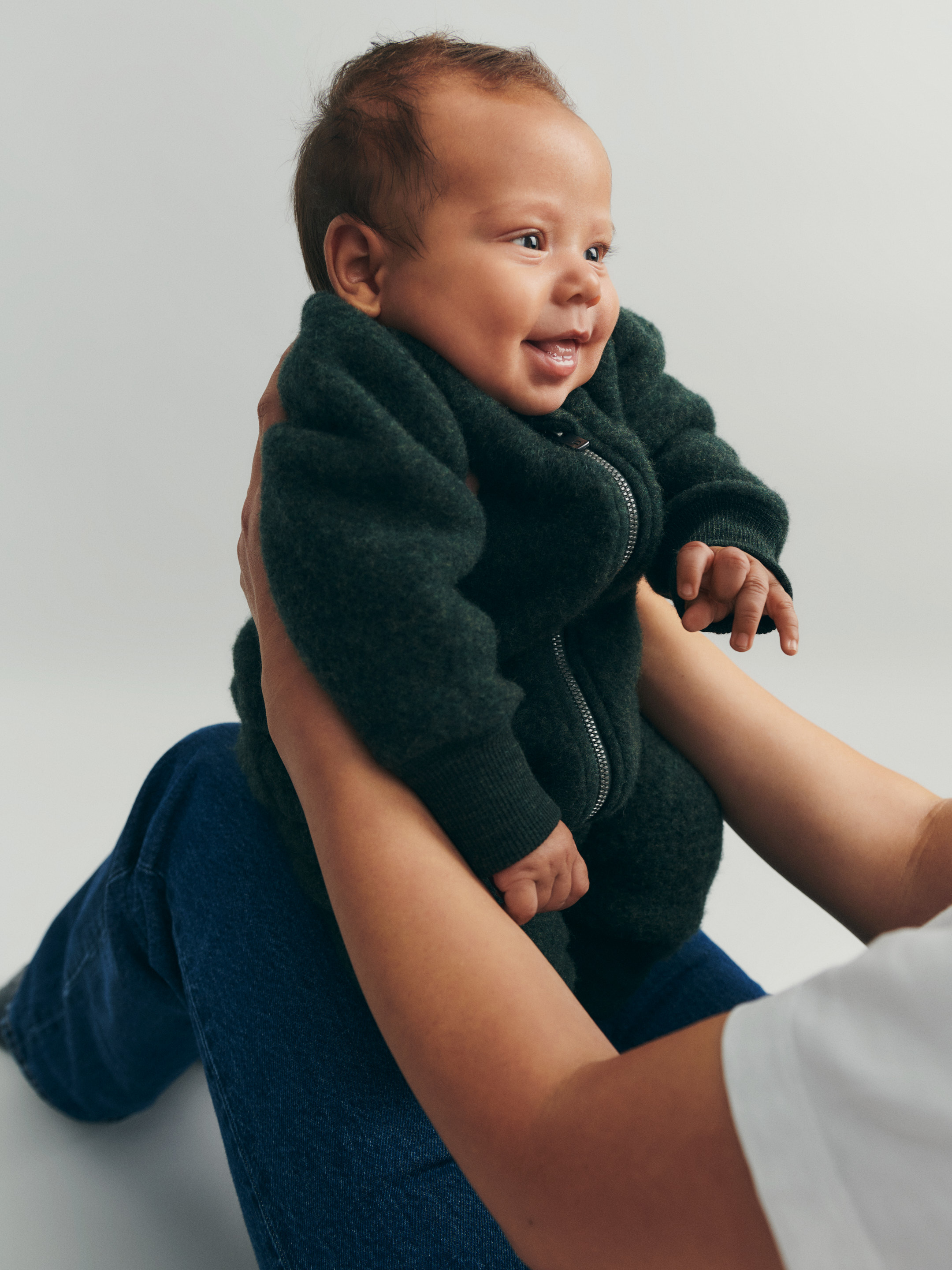 Fleecevest van merinowol voor baby's