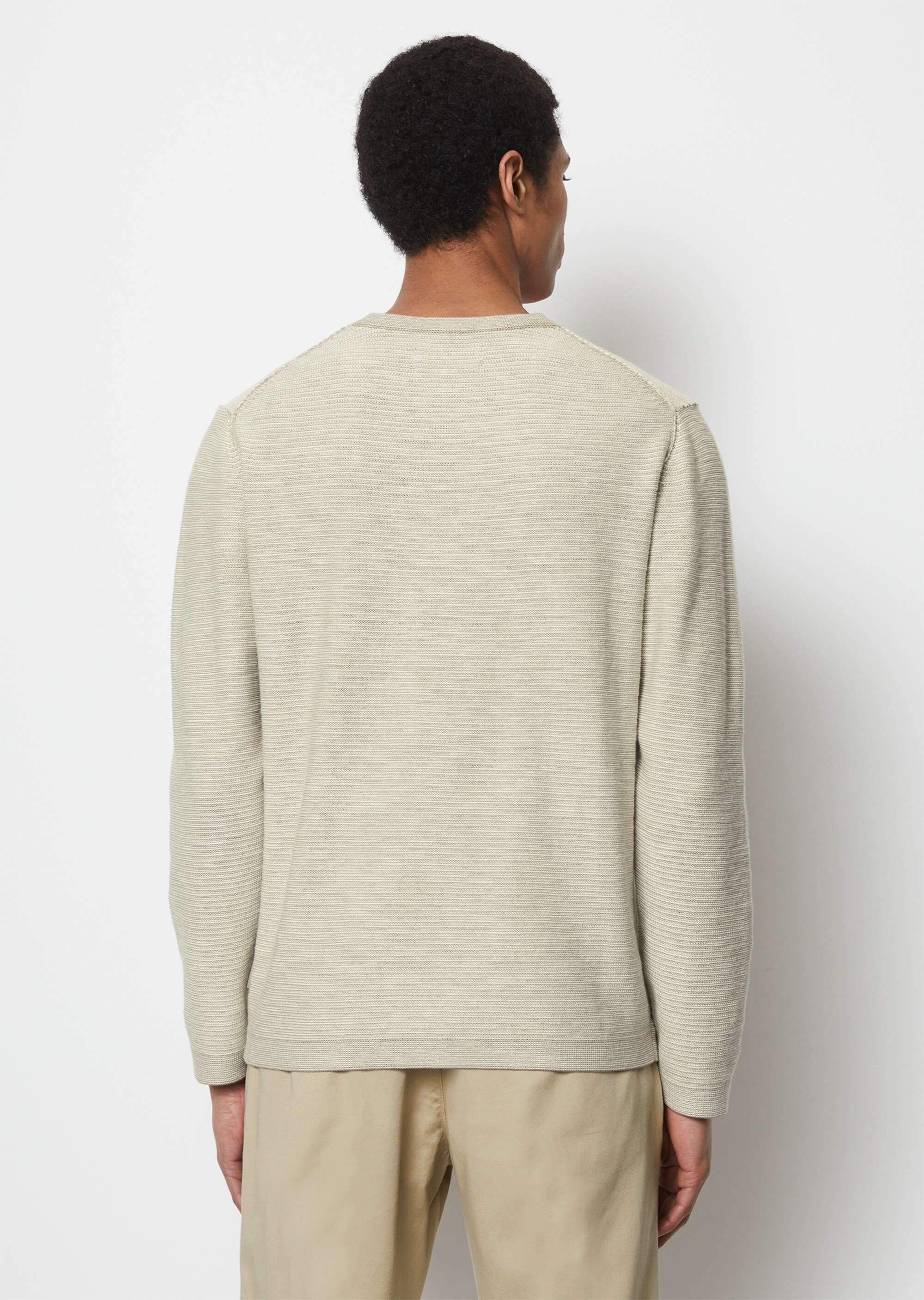 Pullover regular aus Bio-Baumwolle und Leinen