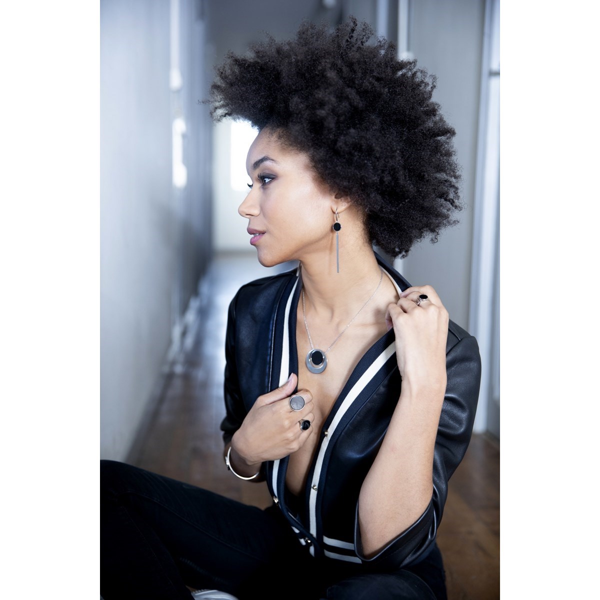 Collier en Acier 316L - blanc brillant