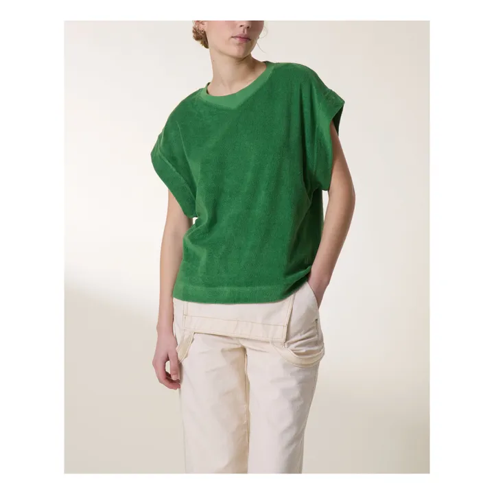 Leon & Harper T-Shirt Dede Eponge Coton Bio | Vert
