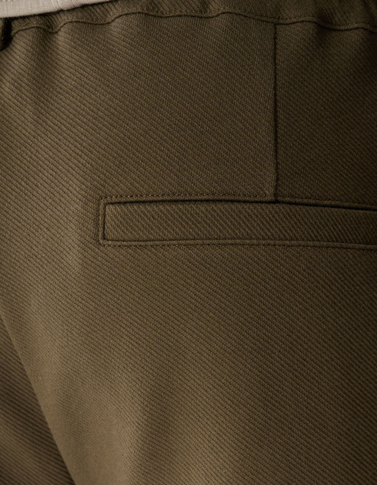 Keper Structuur Broek Donkergroen