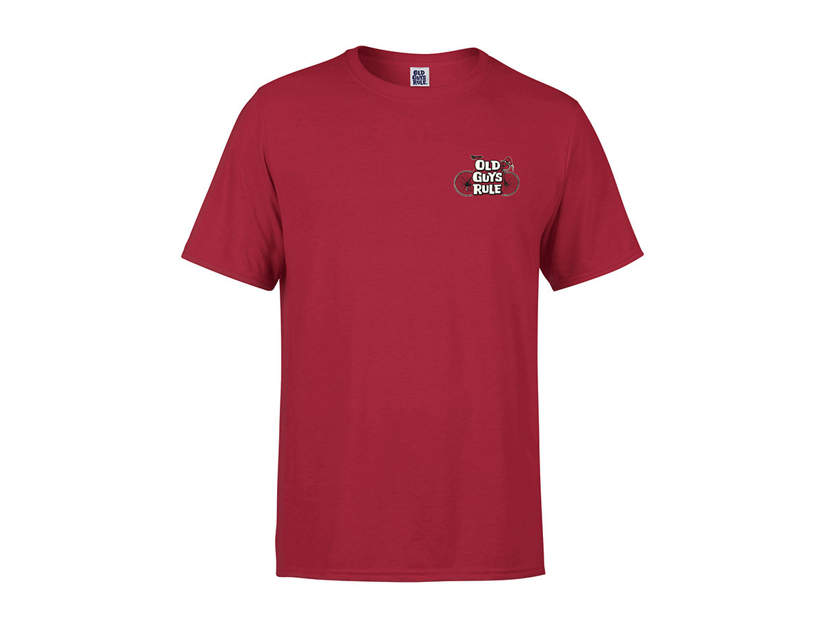 Old Guys Rule Cranky heren t-shirt - Red