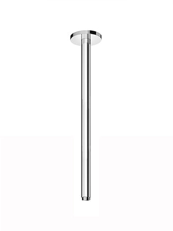 Hotbath Mate M453 plafondbuis rond 30cm geborsteld zwart PVD