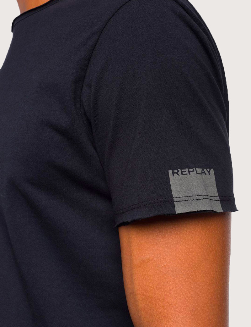 REPLAY T-SHIRT EN COTON NOIR