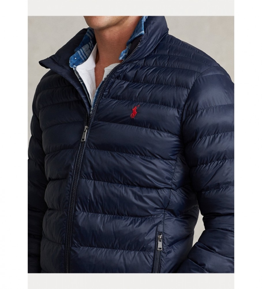 Jaqueta dobrável Ralph Lauren Terra Poly Fill cor marinho