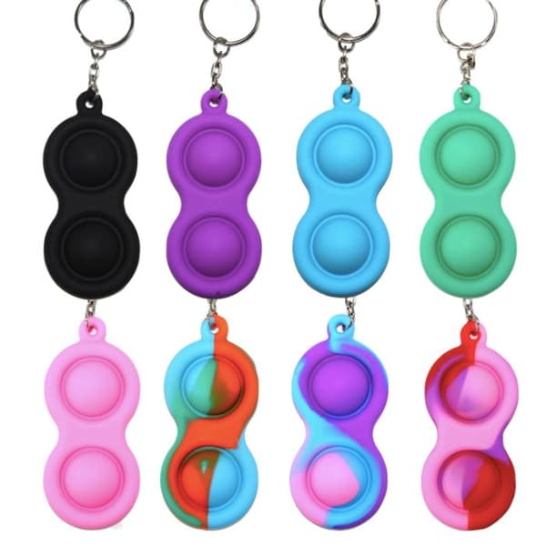3-pack Enkel fordypning, MINI Pop it Fidget Finger Leketøy / Leketøy - CE