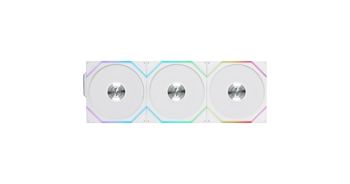 Lian LiUNI FAN TL 120 Wireless RGB case fans  (Wit, 3 stuks, 120 x 124 x 28 mm, PWM, Incl. controller)