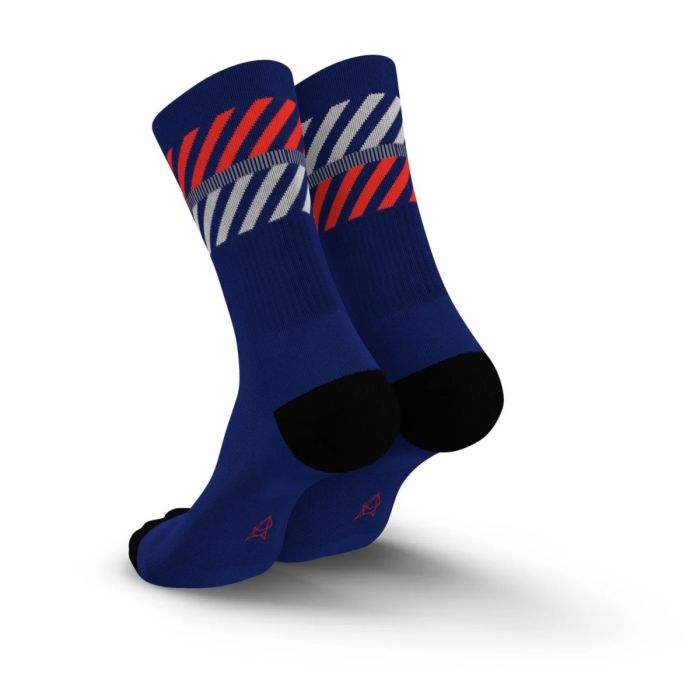 Incylence Unisex Strømper Merino Light Lanes Socks Blå