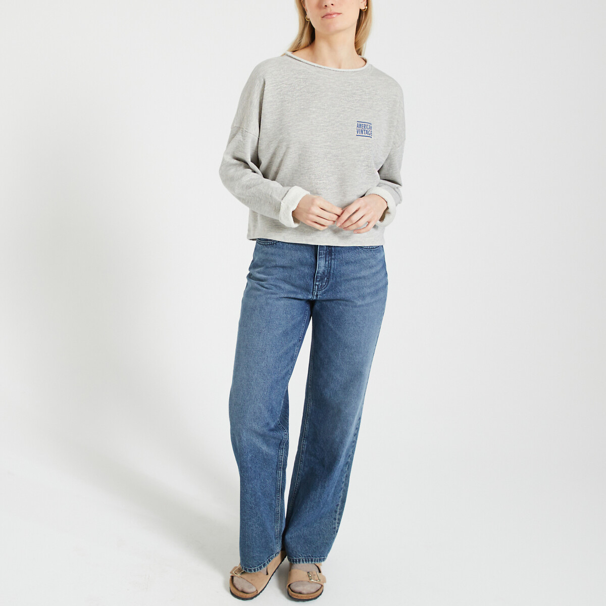 Suéter vintage americano com botas ZOFBAY