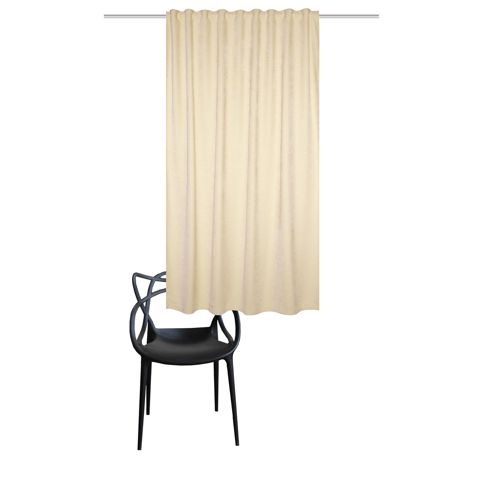 Kombibandschal WOLLY - creme - Thermo-Chenille - 145x135 cm