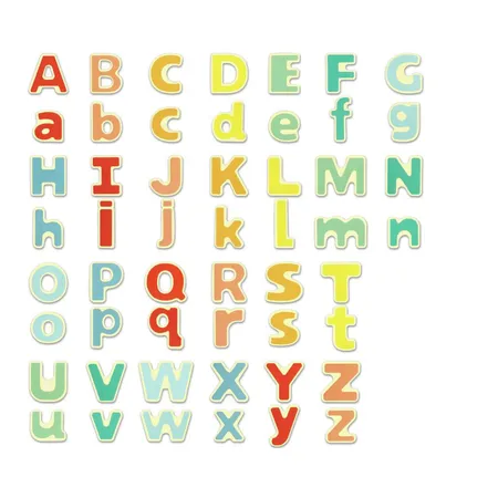 Hape Magnetisches Alphabet, 52 Teile