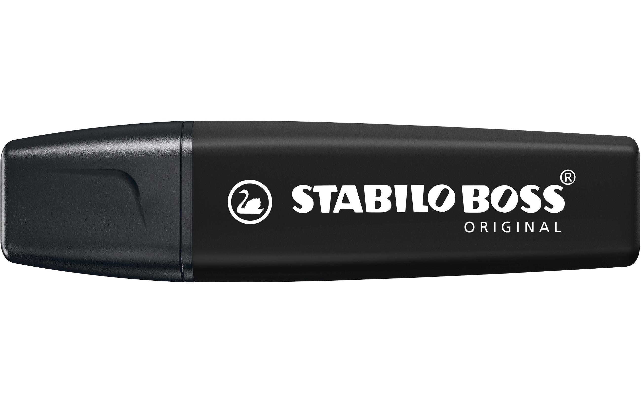 Textmarker BOSS ORIGINAL SchwarzLeuchtmarker mit Keilspitze