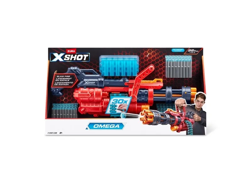 X-Shot Excel OMEGA Foam Dart Blaster (98 pile)