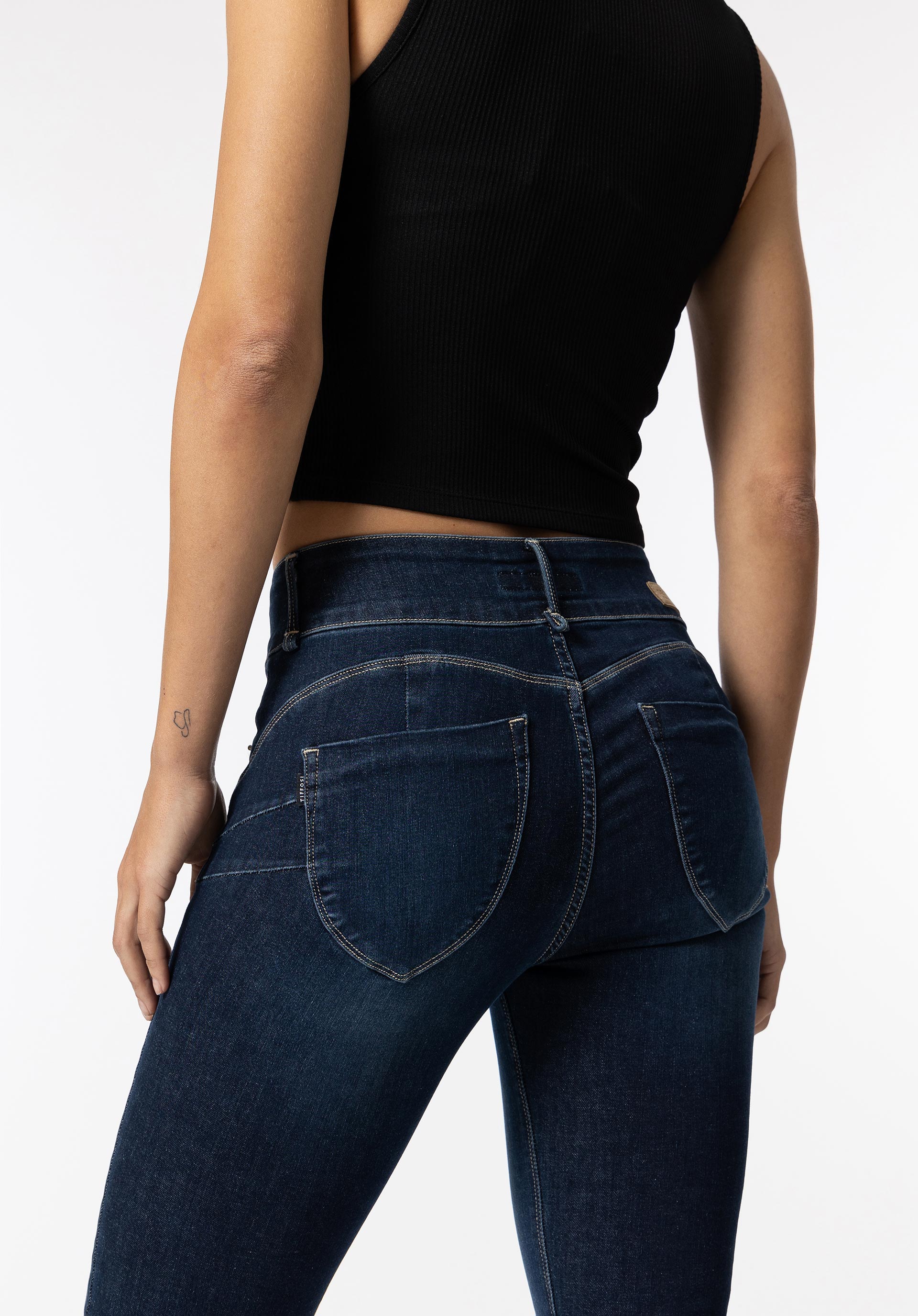 Jeans One Size Double-up Skinny Cintura Alta
