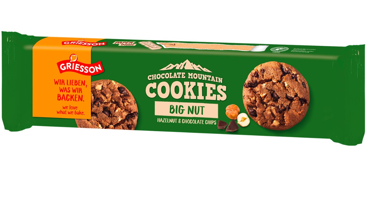 Griesson Chocolate Mountain Cookies Big Nut 150g MHD:1.8.25