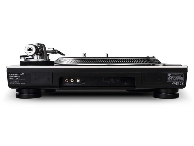 Reloop Plattenspieler RP-7000 MKII Silber Plattenspieler mit quarzgesteuertem Upper-Torque-Direktantrieb