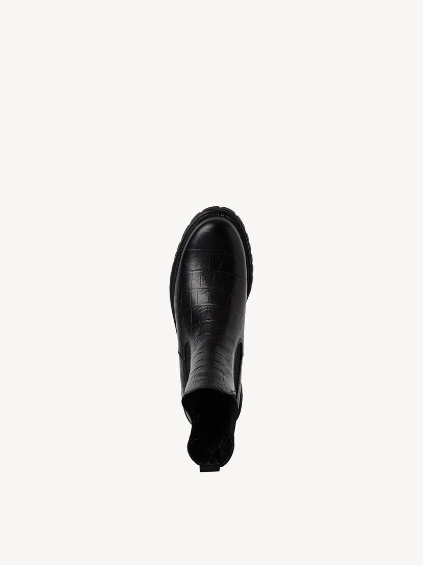 Leren Chelseaboot - zwart