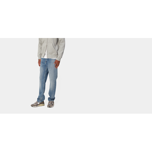 Carhartt WIP Marlow Bukser, Blue (Worn Bleached), W33/L32