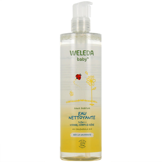 Weleda Bébé Eau Nettoyante 3 en 1 Sans Parfum