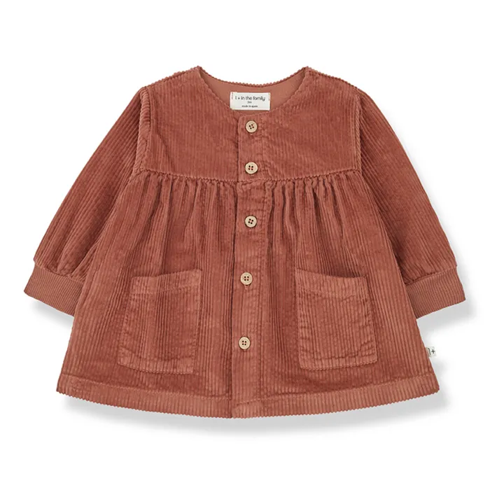 1+ in the family Robe Velours Côtelé Silke | Terracotta