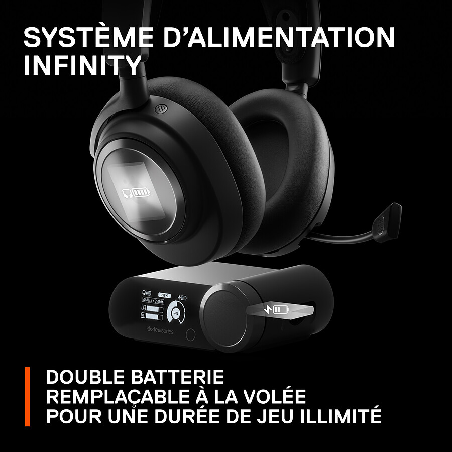 SteelSeries Arctis Nova Pro Wireless - PlayStation Edition - Blanc