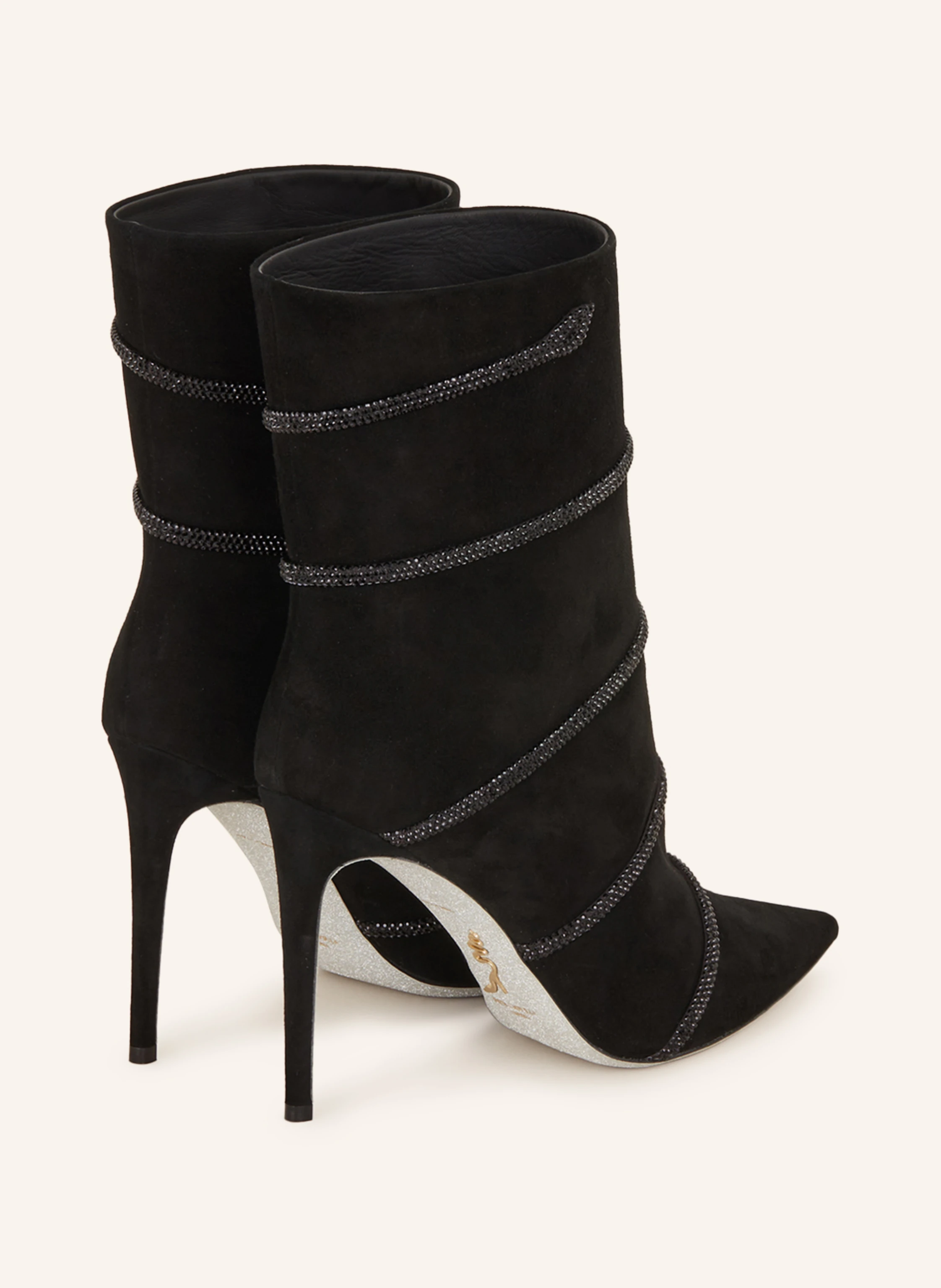 RENE CAOVILLA Stiefeletten mit Schmucksteinen