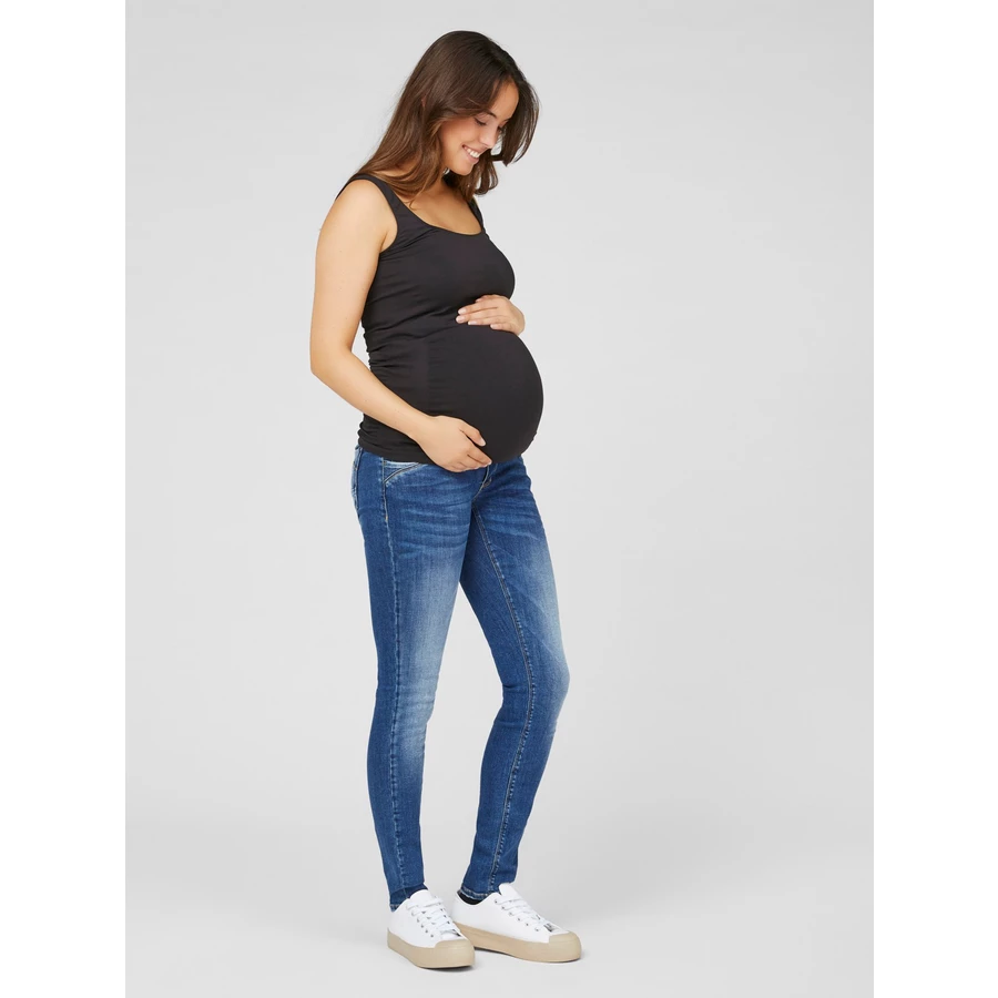 mama;licious Umstandsjeans MLSAVANNA Medium Blue Denim