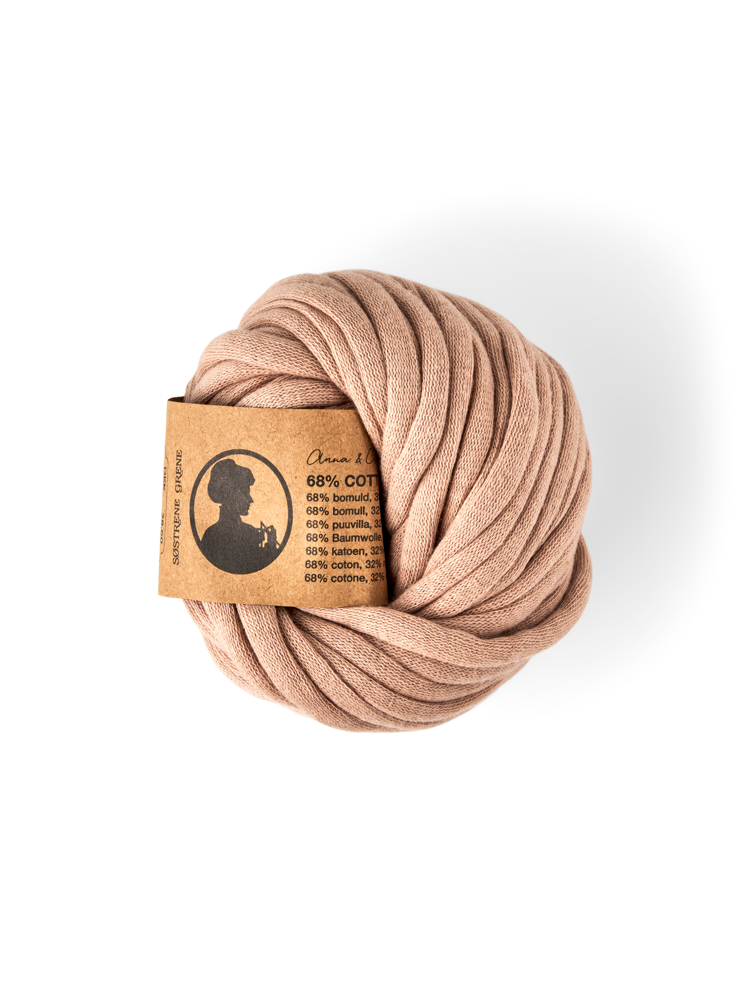 Tubegarn | Bomuld/nylon. 50 g = 25 m.. | Sand