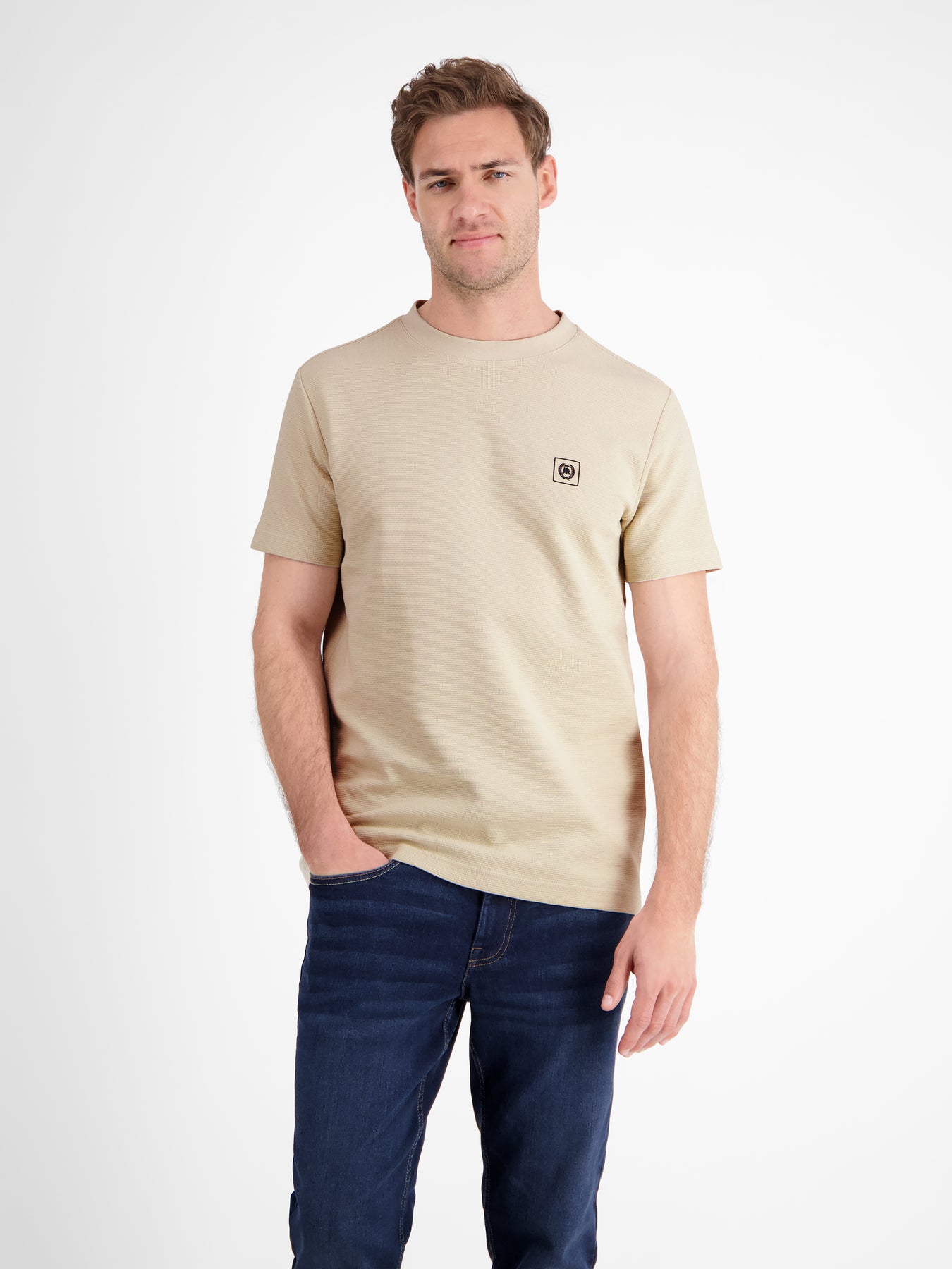 Herren T-Shirt in Strukturqualität