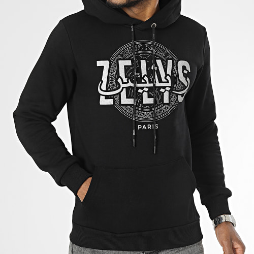 Sweat Capuche Choa Noir Argent