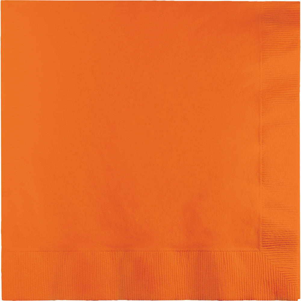 Oranje Servetten 3-Laags 33cm 50st