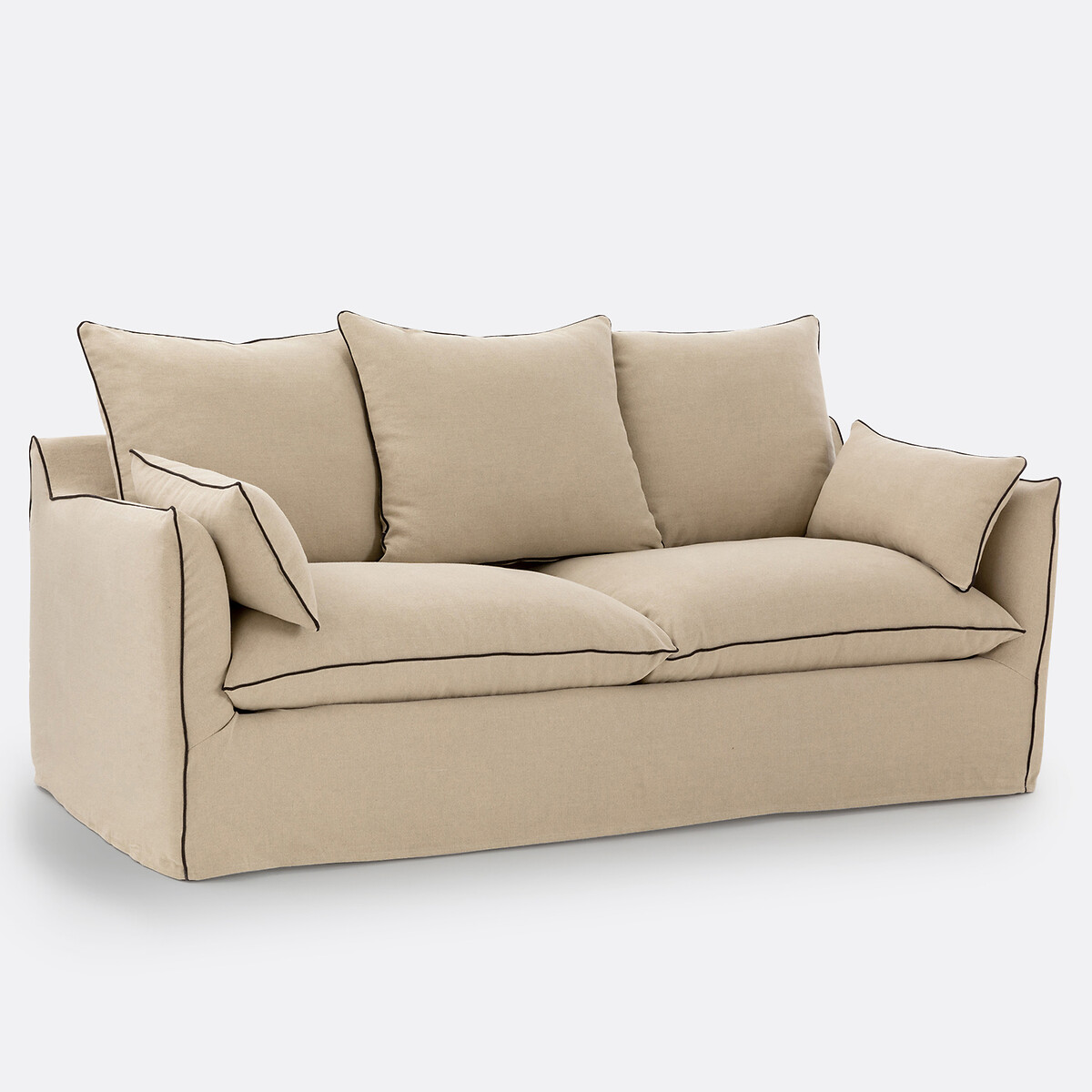 LA REDOUTE INTERIORS<br>Sofá em linho grosso, Odna