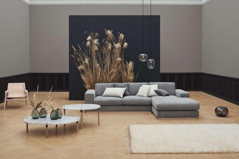 Bolia Tuk salontafel large H27 zand Travertine