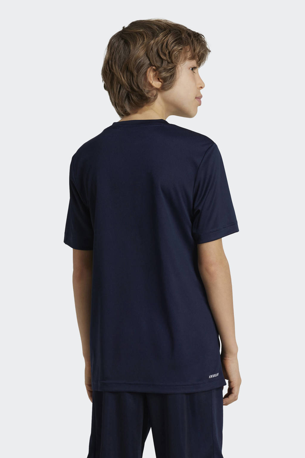 adidas junior voetbalshirt training donkerblauw/wit