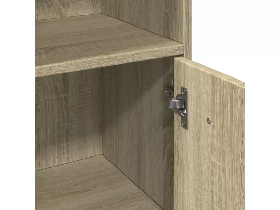 Armoire de salle de bain Chêne sonoma 30x30x95 cm Aggloméré