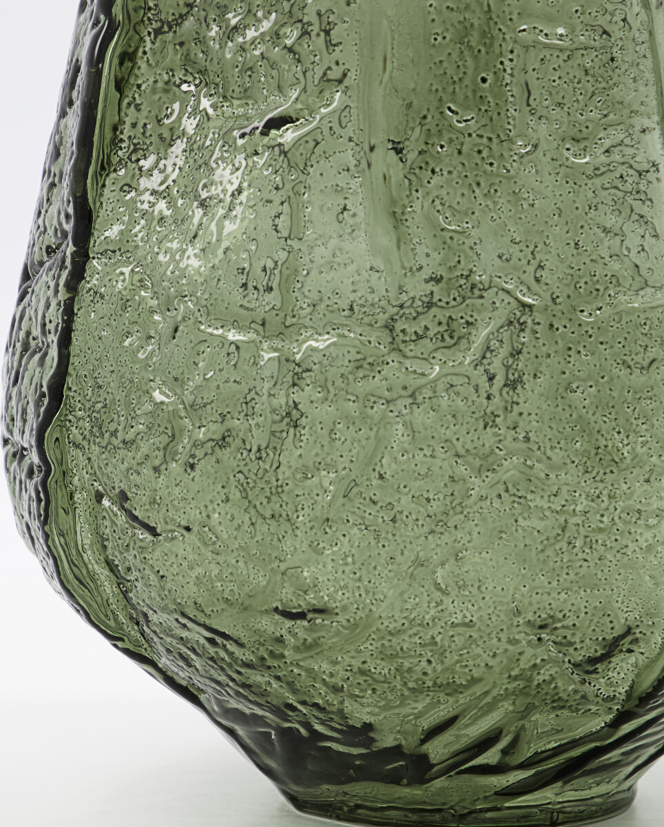 House Doctor - Vase - Moun - Glas - Mørkegrøn - 22 CM