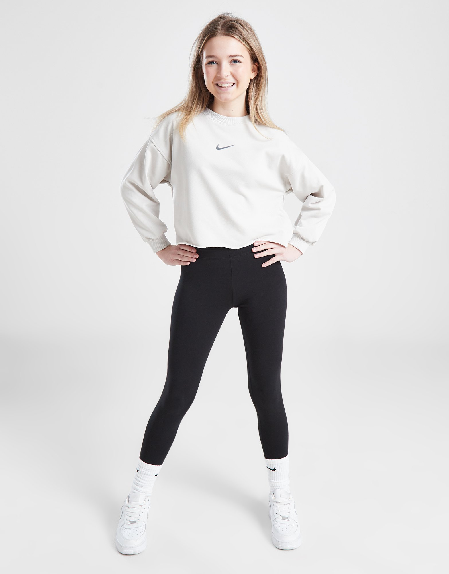 Nike Girls' Dance Fleece Crew Sweatshirt Junior