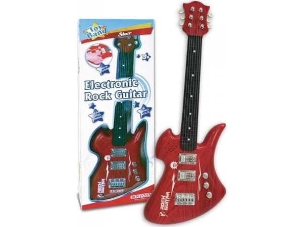Bontempi Electronic Rock Guitar, Musikalsk leke, Gitar, 3 år, AA, Flerfarget